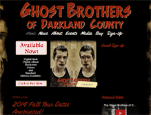 Tablet Screenshot of ghostbrothersofdarklandcounty.com